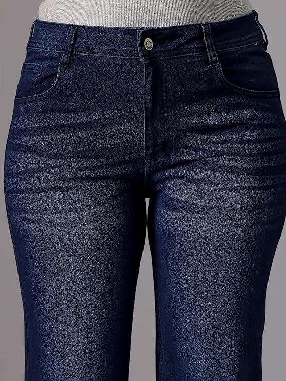 Women's Bootcut High Rise Regular Length Stretchable Denim Jeans