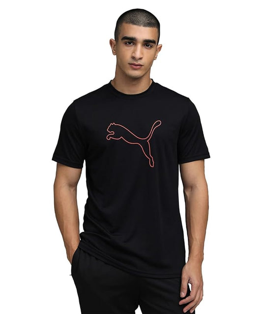 Puma Men Polyester Solid Regular Fit T-Shirt
