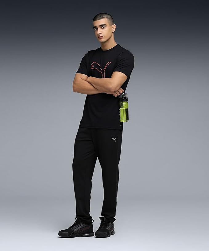 Puma Men Polyester Solid Regular Fit T-Shirt