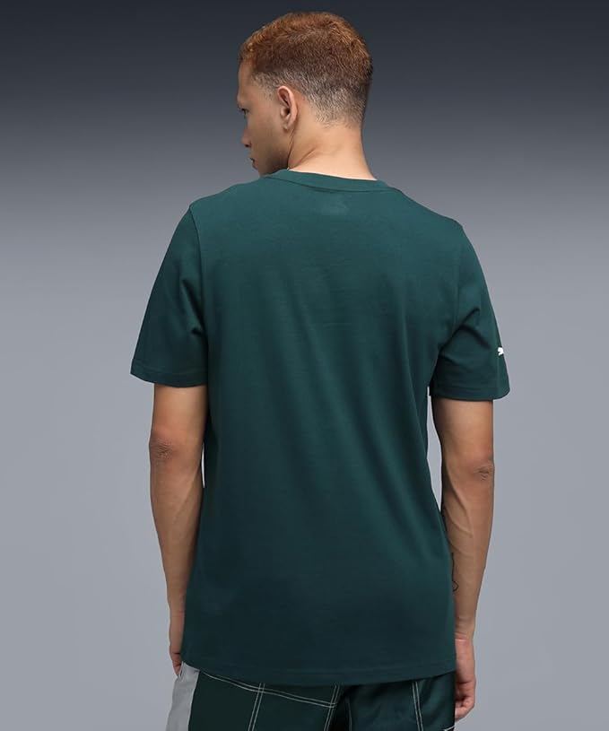 Puma Men's Cotton Printed Regular Fit T-Shirt