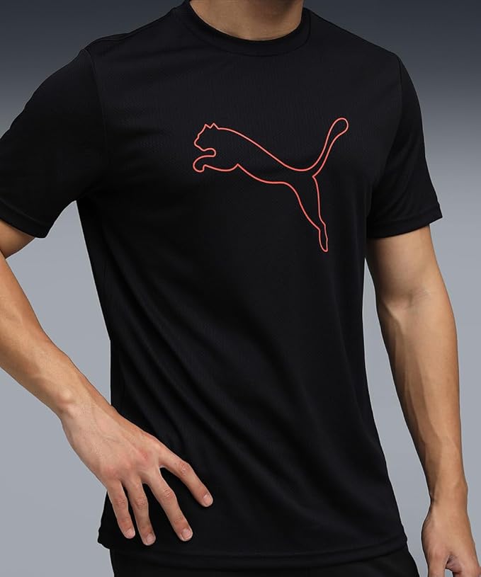 Puma Men Polyester Solid Regular Fit T-Shirt