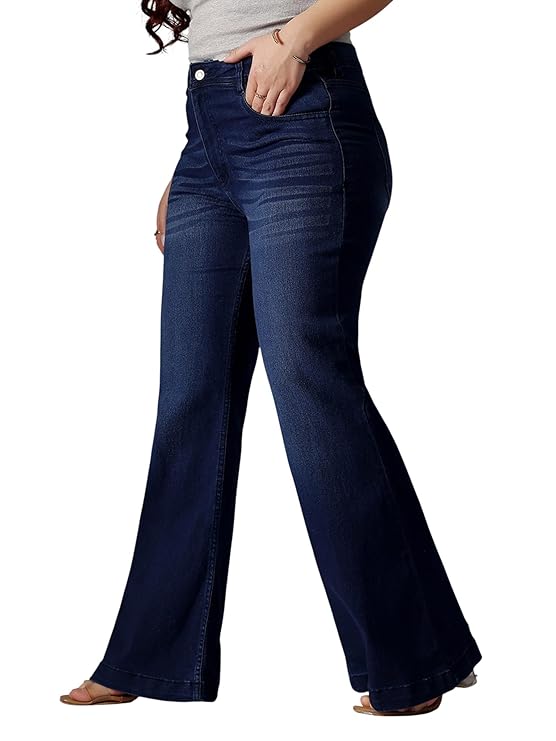 Women's Bootcut High Rise Regular Length Stretchable Denim Jeans