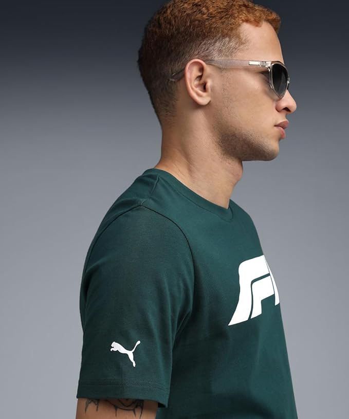 Puma Men's Cotton Printed Regular Fit T-Shirt