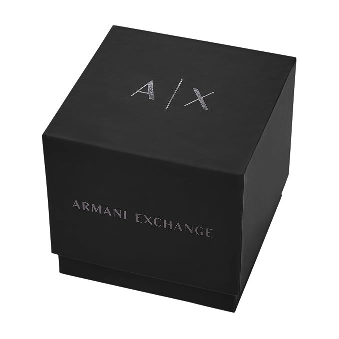 Armani Exchange Stainless Steel Analog Red Dial Women Watch-Ax5912, Rose Gold Band
