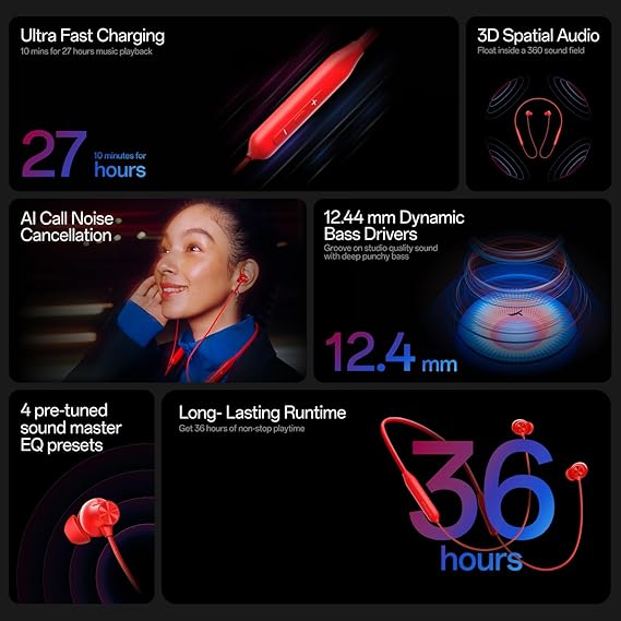 OnePlus Nord Buds 3r TWS Bluetooth Wireless Earbuds with 54H Playtime, AI Clear Calls, Dual Device Connectivity & 12.4mm Drivers